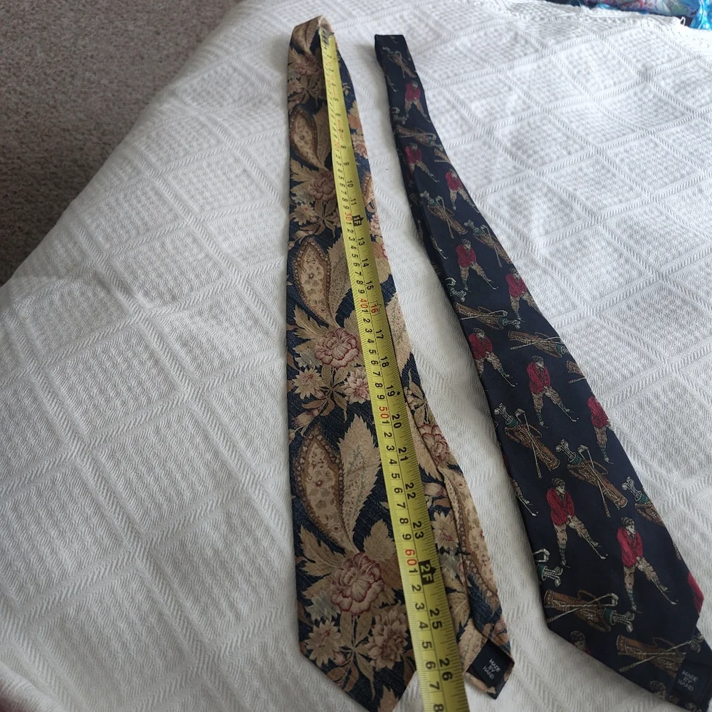 Polo by Ralph Lauren Black and Gold Patterned Ties Bundle